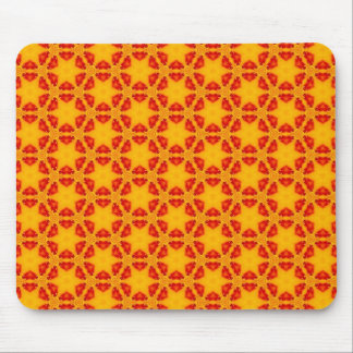 Orange Terrazzo pattern Mouse Pad