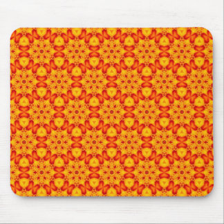 Orange Terrazzo pattern Mouse Pad