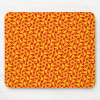Orange Terrazzo pattern Mouse Pad