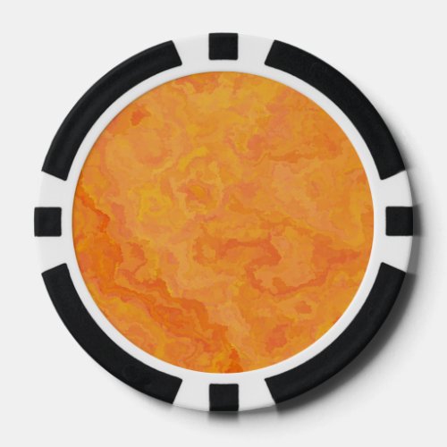 Orange Texture TPD Poker Chips