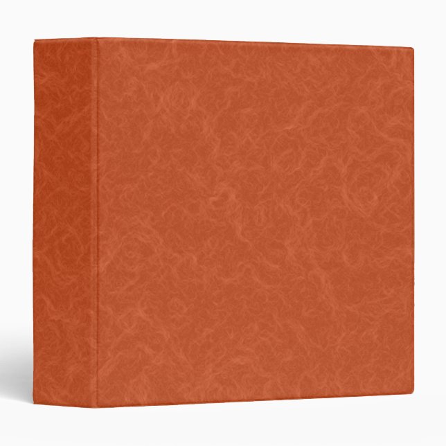 Orange textured surface with swirling pattern 3 ring binder (Front/Spine)