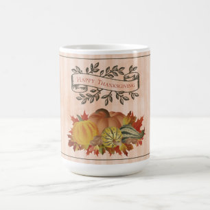 Orange Thanksgiving Pumpkins and Squash Coffee Mug