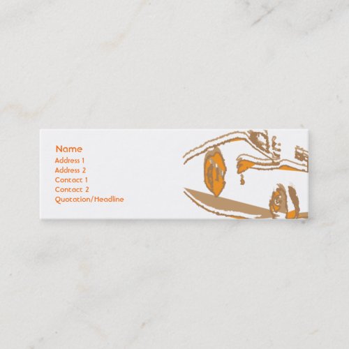 Orange Thinking - Skinny Business Card Templates