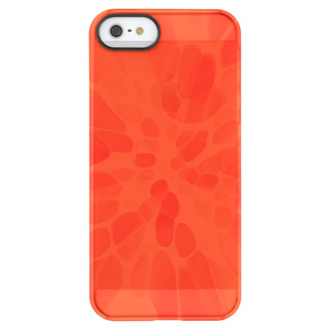orange tie dye uncommon iPhone case (Back)
