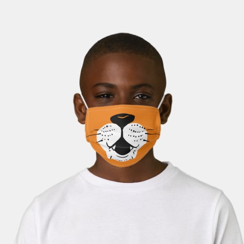 Orange Tiger Cub Cartoon Kids Cloth Face Mask