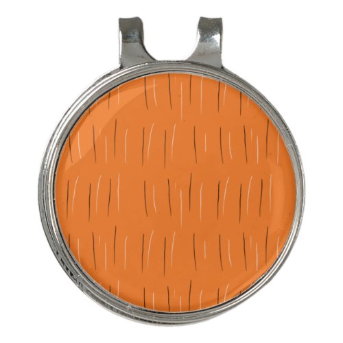 Orange tiger inspired golf hat clip