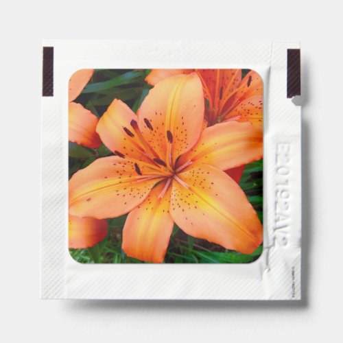 Orange Tiger Lily Elegant Floral Garden Hand Sanitizer Packet
