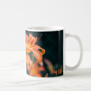Orange Tiger Lily Flower Photo Mug