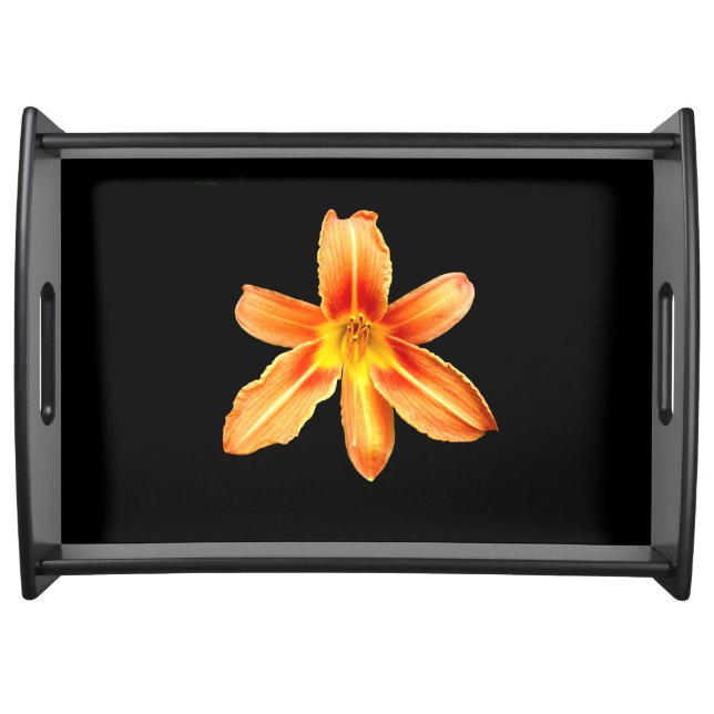 Orange Tiger Lily Serving Tray (Front)