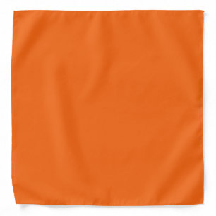 Orange Tiger Solid Color Bandana