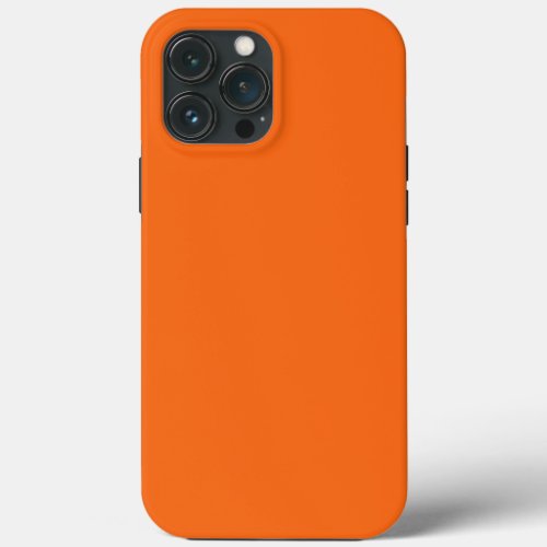 Orange Tiger Solid Color iPhone 13 Pro Max Case