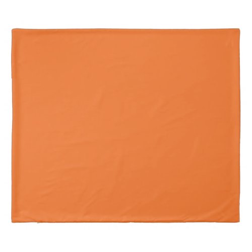 Orange Tiger Solid Color Duvet Cover