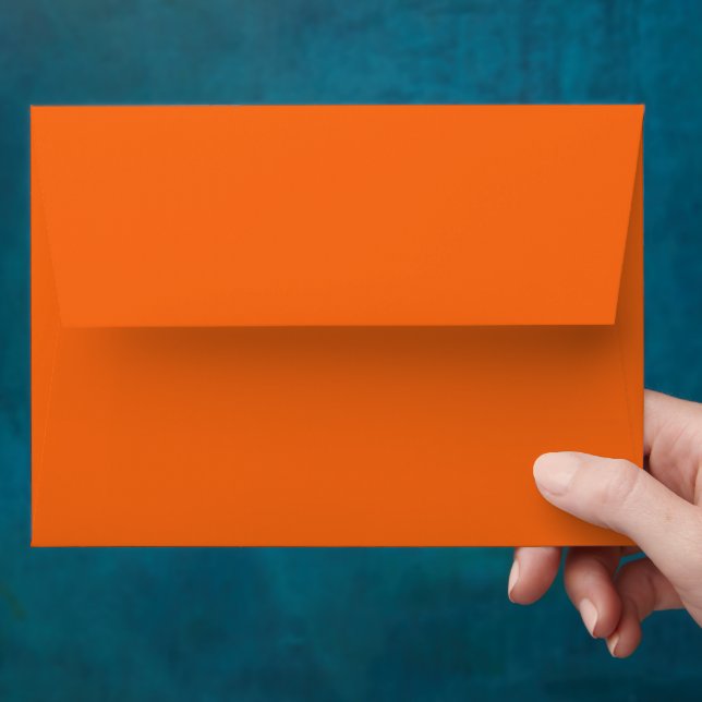 Orange Tiger Solid Color Envelope (Hand)