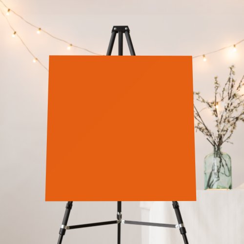 Orange Tiger Solid Color Foam Board