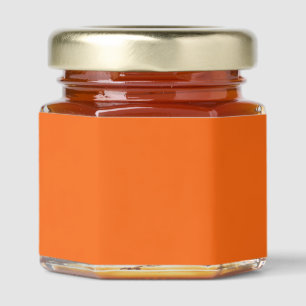 Orange Tiger Solid Color Honey Jar Favors