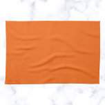 Orange Tiger Solid Color Kitchen Towel<br><div class="desc">Orange Tiger Solid Color. This bold and energetic hue captures the spirit of vibrancy and excitement. It's an intense, almost electric orange with just the right amount of warmth and brightness. Its boldness makes it a standout color that is sure to capture attention. This dynamic hue works beautifully with a...</div>