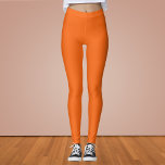 Orange Tiger Solid Color Leggings<br><div class="desc">Orange Tiger Solid Color</div>