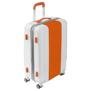 Orange Tiger Solid Color Luggage