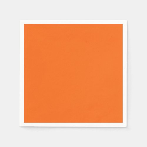Orange Tiger Solid Color Napkins