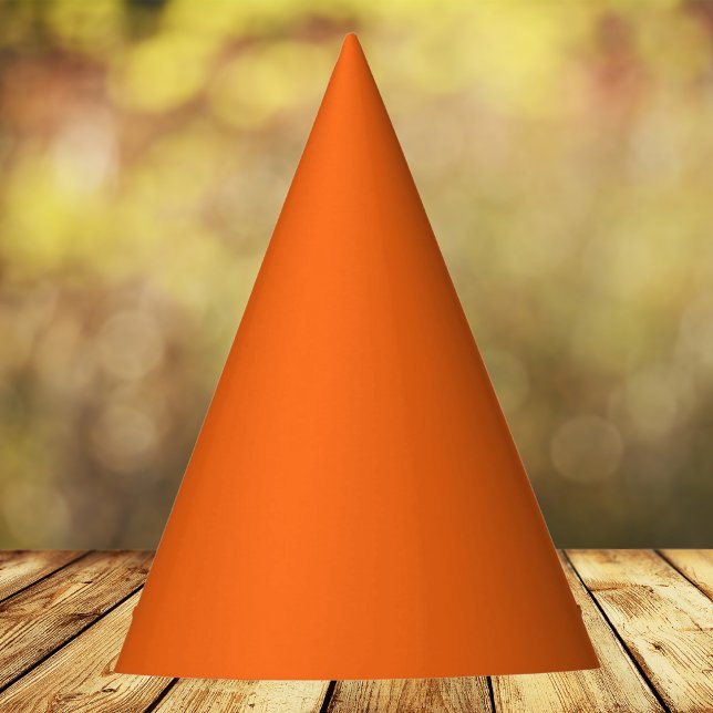 Orange Tiger Solid Color Party Hat (Creator Uploaded)