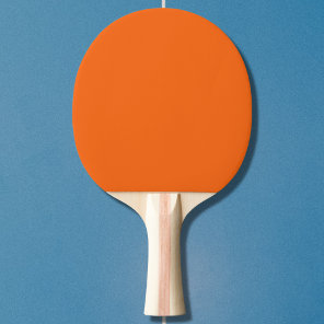 Orange Tiger Solid Color Ping Pong Paddle