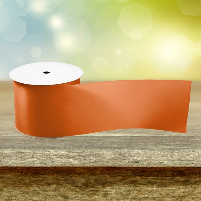 Orange Tiger Solid Color Satin Ribbon (Creator Uploaded)