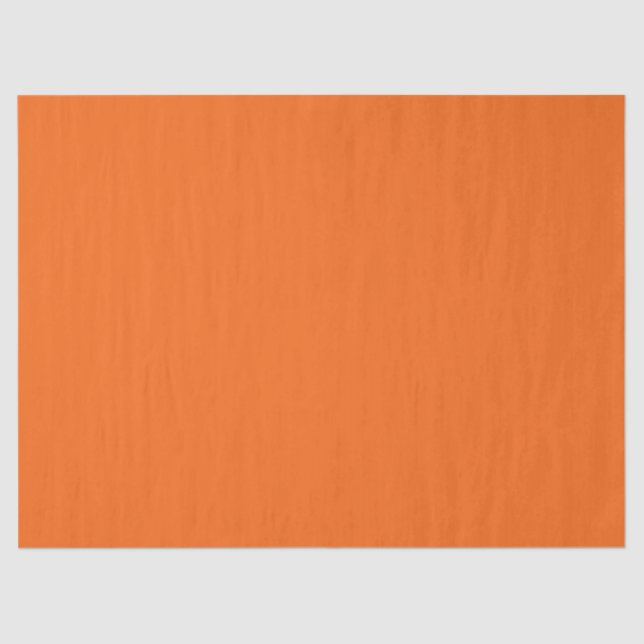 Orange Tiger Solid Color Tissue Paper (Front)