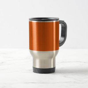 Orange Tiger Solid Color Travel Mug