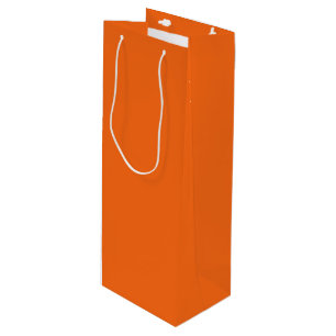 Orange Tiger Solid Color Wine Gift Bag