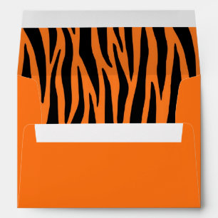 Orange Tiger / Zebra Stripes Envelopes