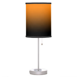 Orange to Black Ombre Table Lamp