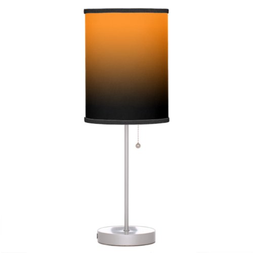 Orange to Black Ombre Table Lamp