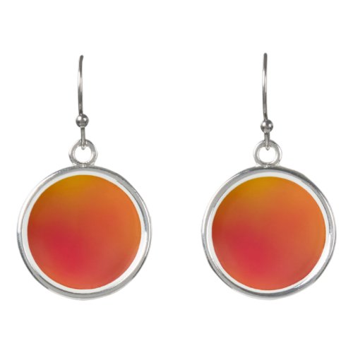 Orange to Red Autumn Blend Colors Earrings