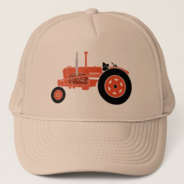 Orange Tractor Hat (Front)