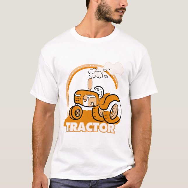 Orange Tractor Tshirts and Gifts (Front)
