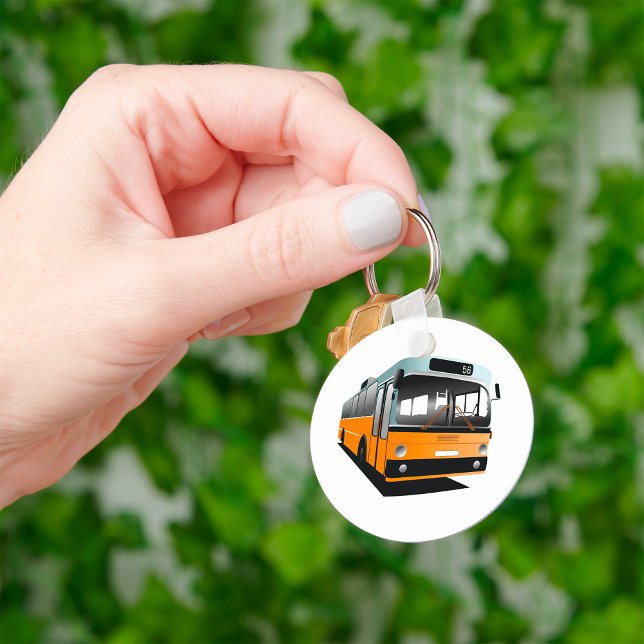 Orange Transit Bus Route 56 City Commuter Keychain (Creator Uploaded)