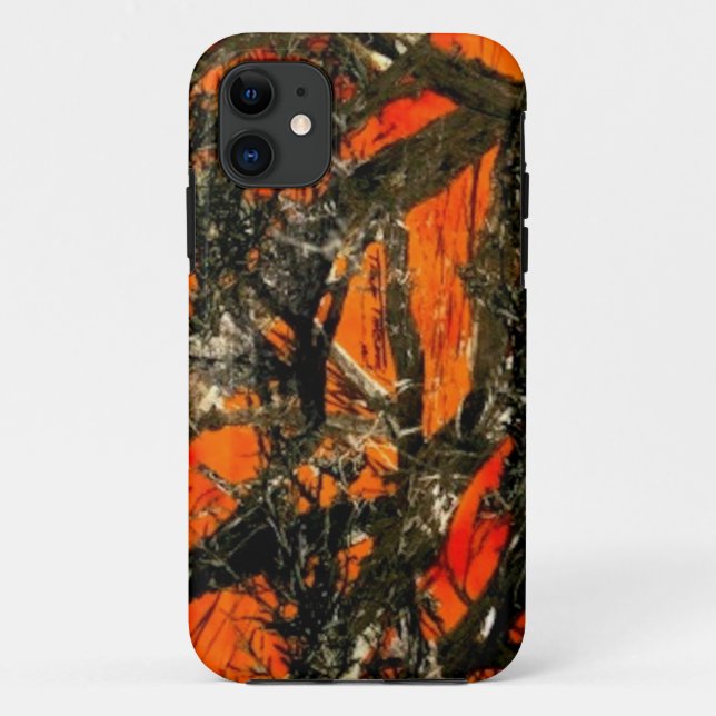 "Orange Tree Branch Camouflage" Case-Mate iPhone Case (Back)