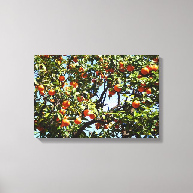 Orange tree canvas print (Front)