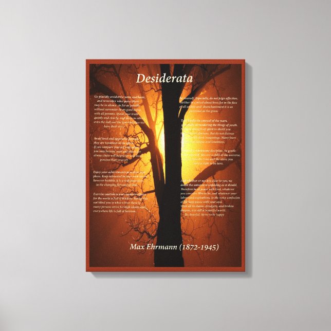 Orange Tree Canvas Print (Front)