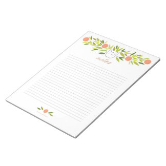 Orange Tree Cat XL Notepad