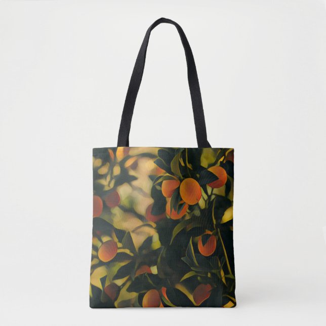 Orange Tree Funky Tote Bag (Front)
