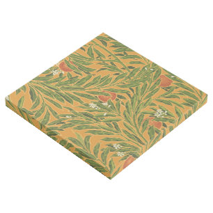 Orange Tree Vintage Wallpaper Pattern Art Nouveau