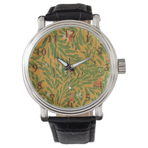 Orange Tree Vintage Wallpaper Pattern Art Nouveau Watch