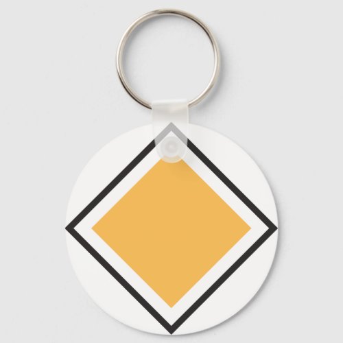 Orange Triangle Keychain