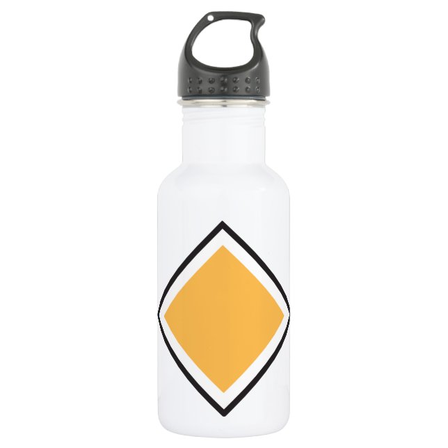 Orange Triangle Water Bottle (Front)