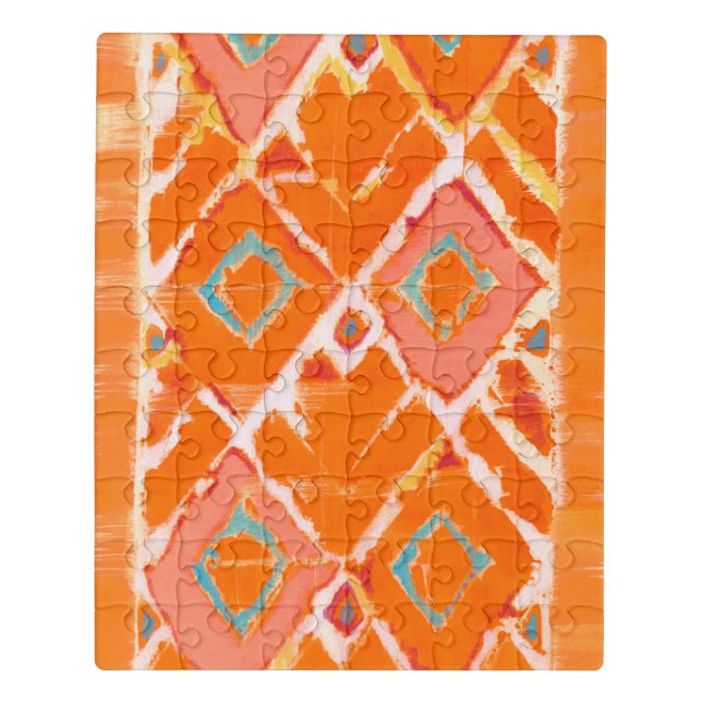 Orange Tribal II Jigsaw Puzzle (Puzzle Vertical)