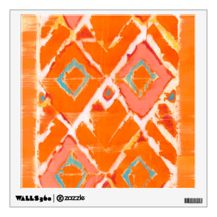 Orange Tribal II Wall Sticker