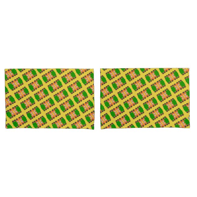 Orange Truck Pillow Case (Front-Set)