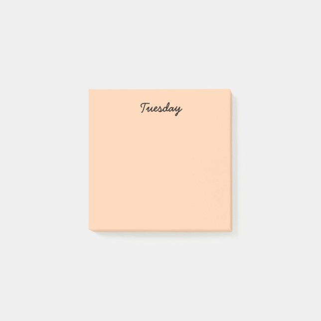 Orange Tuesday Post-it Notes (Front)
