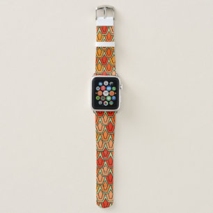 Orange Tulip Field  Apple Watch Band